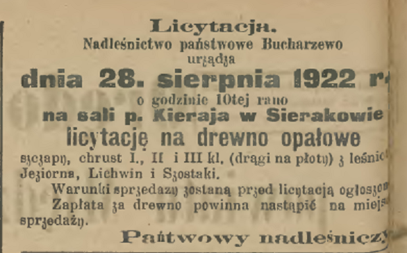 Orędownik Urzędowy dla powiatu międzychodzkiego 1922 rok.