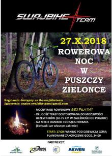 Rowerowa noc w Puszczy Zielonce